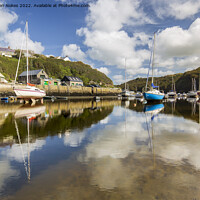 Buy canvas prints of Serene Reflections in Solva Harbour by Steven Nokes