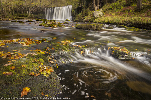 Majestic Autumnal Sgwd yr Eira Picture Board by Steven Nokes