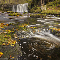 Buy canvas prints of Majestic Autumnal Sgwd yr Eira by Steven Nokes