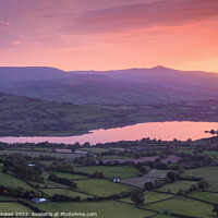 Buy canvas prints of Majestic Sunset over Llangorse Lake and Pen Y Fan by Steven Nokes