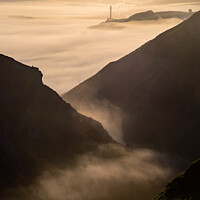 Buy canvas prints of Majestic Misty Sunrise by Steven Nokes