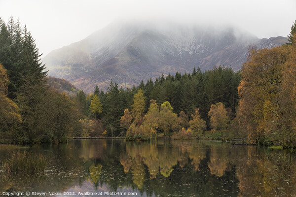 Autumns Splendor at Glencoe Lochan Picture Board by Steven Nokes