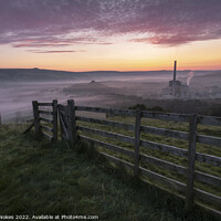 Buy canvas prints of Enchanting Misty Sunrise in Hope Valley by Steven Nokes