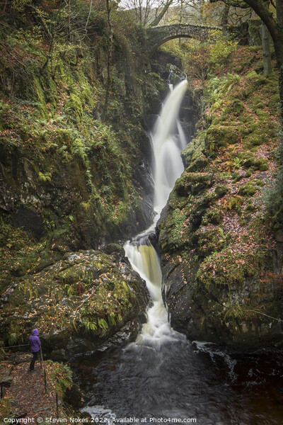 The Enchanting Aira Force Waterfall Picture Board by Steven Nokes