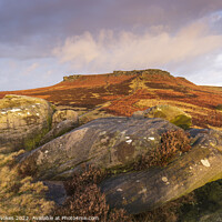 Buy canvas prints of Majestic Sunrise over Higger Tor by Steven Nokes