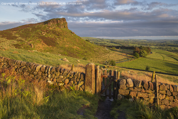 Tranquil Sunset over Golden Roaches Picture Board by Steven Nokes