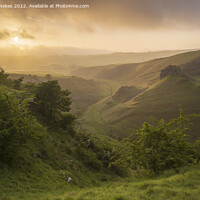 Buy canvas prints of The Haunting Beauty of Cressbrook Dale by Steven Nokes