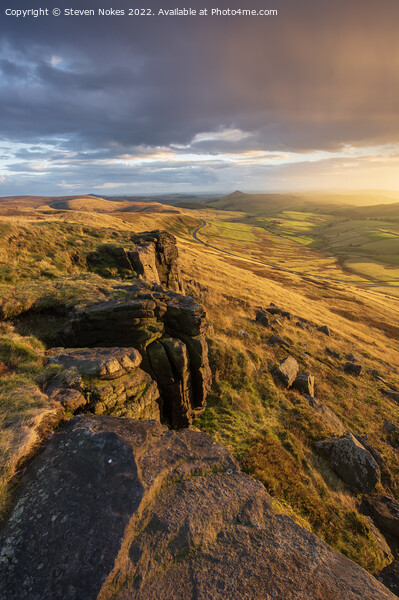 Majestic Sunset Over Shining Tor Picture Board by Steven Nokes