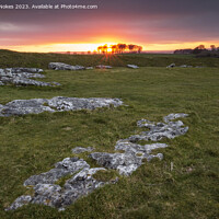 Buy canvas prints of Tranquility at Arbor Low by Steven Nokes