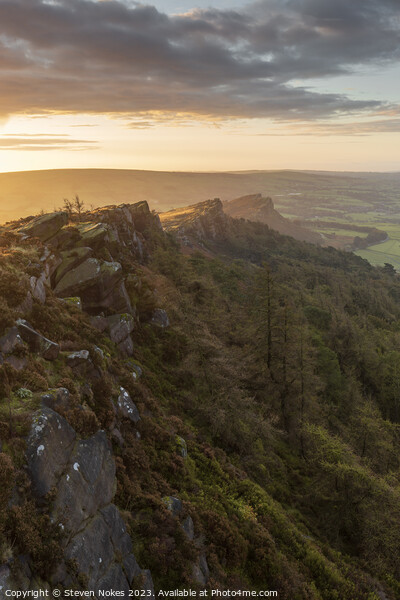 Majestic Sunrise over Roaches Picture Board by Steven Nokes