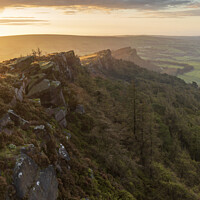 Buy canvas prints of Majestic Sunrise over Roaches by Steven Nokes
