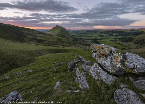 Dawn Awakening on Chrome Hill Picture Board by Steven Nokes