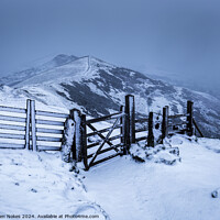Buy canvas prints of Winter Storms, Mam Tor, Peak District, Derbysh by Steven Nokes