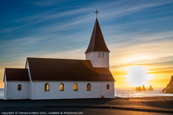 Reyniskirkja Church, Vik, Iceland Picture Board by Tamara Al Bahri