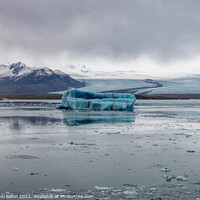 Buy canvas prints of  Iceberg on Jökulsárlón Glacier Lagoon, Iceland by Tamara Al Bahri