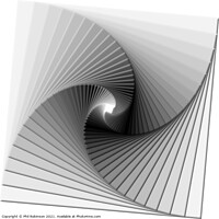 Buy canvas prints of Grey Swirl 1 by Phil Robinson