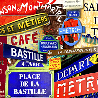 Buy canvas prints of Paris Words by Phil Robinson