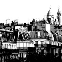 Buy canvas prints of Paris Rooftops by Phil Robinson