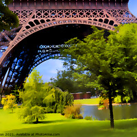 Buy canvas prints of Eiffel Tower by Phil Robinson