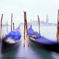 Buy canvas prints of Venice, Gondolas, San Giorgio Maggiore by Phil Robinson