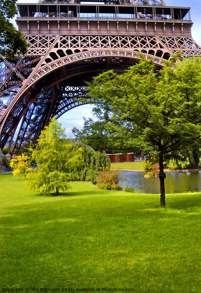 Eiffel Tower 2 Picture Board by Phil Robinson