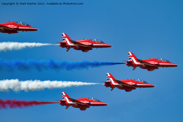 Red Arrows: Red White and Blue Picture Board by Mark Rosher