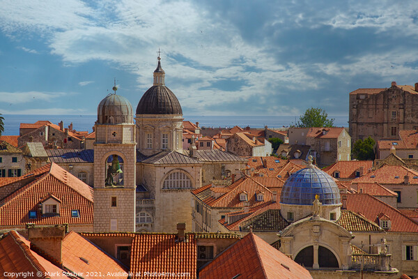 Dubrovnik Roofscape Picture Board by Mark Rosher