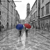 Buy canvas prints of Wet Day in Dubrovnik by Mark Rosher