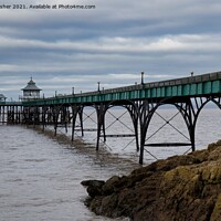 Buy canvas prints of Clevedon Pier by Mark Rosher