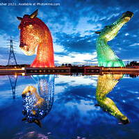 Buy canvas prints of Windows for Kelpies by Mark Rosher
