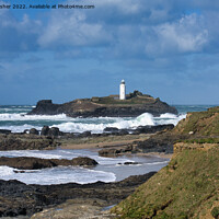 Buy canvas prints of Godrevy Island and Lighthouse by Mark Rosher