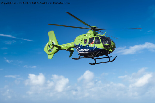 GWAAC Air Ambulance in Action Picture Board by Mark Rosher