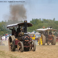 Buy canvas prints of Highland Lass Traction Engine by Mark Rosher