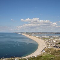 Buy canvas prints of View over Chesil Beach by Stephen Coughlan