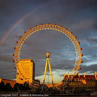 Buy canvas prints of London Eye Rainbow by Stephen Coughlan