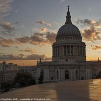 Buy canvas prints of Sunset at St Pauls Cathedral by Stephen Coughlan