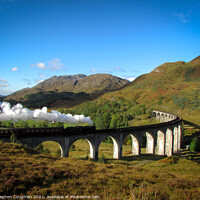 Buy canvas prints of Steam on the Glenfinnan Viaduct by Stephen Coughlan
