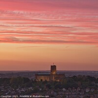 Buy canvas prints of Guildford Cathedral Sunset by Stephen Coughlan