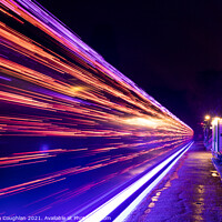 Buy canvas prints of Steam Illuminations at The Watercress Line - Long Exposure by Stephen Coughlan