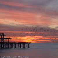 Buy canvas prints of West Pier Sunset by Stephen Coughlan