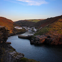Buy canvas prints of Before sunset in Boscastle by Stephen Coughlan