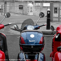Buy canvas prints of Vespa's by Stephen Coughlan