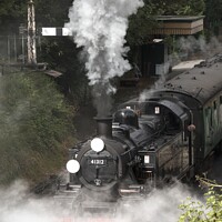 Buy canvas prints of LMS Ivatt Class 41312 departs Alresford by Stephen Coughlan