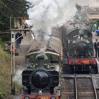 Buy canvas prints of Pannier No. 4612 and GWR 4575 Class No. 5526 by Stephen Coughlan