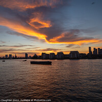 Buy canvas prints of Sunset from Greenwich by Stephen Coughlan