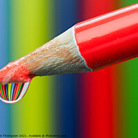 Buy canvas prints of Rainbow coloured pencils by Brent Thompson