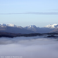 Buy canvas prints of Mist over Loch Garry by Jon Pear