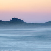 Buy canvas prints of  Bamburgh Castle from Seahouses by Jon Pear