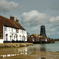 Buy canvas prints of Old mill at Langstone by Elzbieta Sosnowski