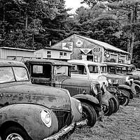 Buy canvas prints of George's Auto Restoration by Gerry Walden LRPS